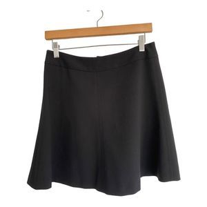 Ann Taylor Loft Women's Zipper Back A-Line Black Mini Skirt Size 4